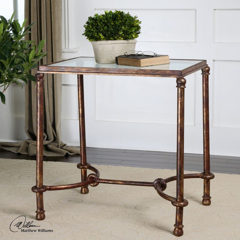 Uttermost Warring Iron End Table image number 1